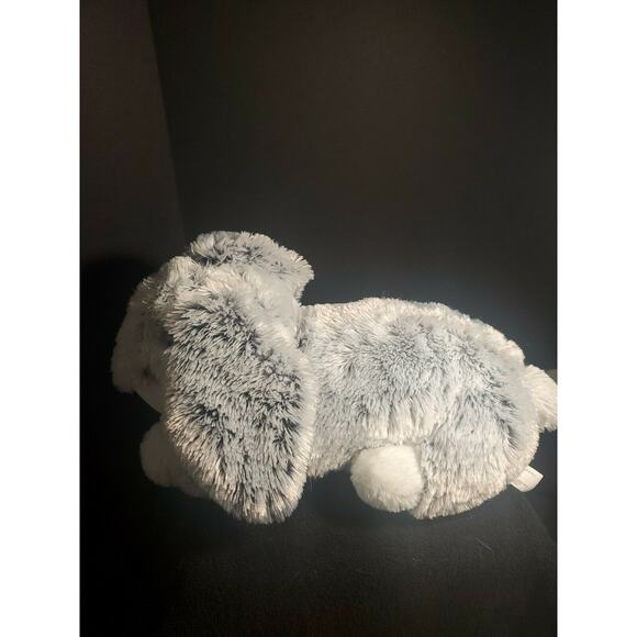 Realistic 18 in Grey and White Rabbit Plush - Picture 3 of 5